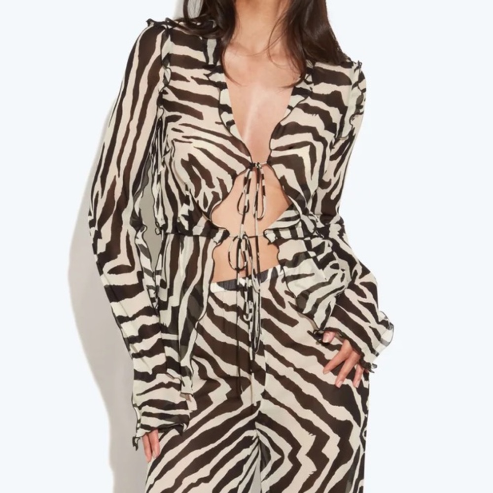RAT & BOA | ZEPHYR BLOUSE 🦓 NWOT - Picture 3 of 15